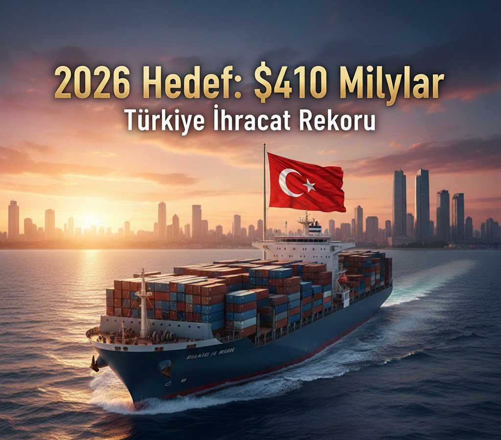 TÜRKİYE İHRACATTA VİTES YÜKSELTTİ: 2026 HEDEFİ 410 MİLYAR DOLAR!